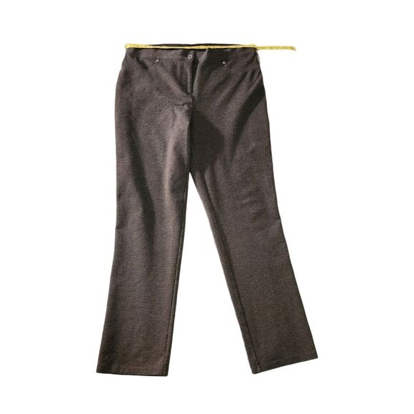 Chico's Women's Size 2 US M Stretch Rayon Two Back Pockets Dark Gray Pants - Picture 8 of 9